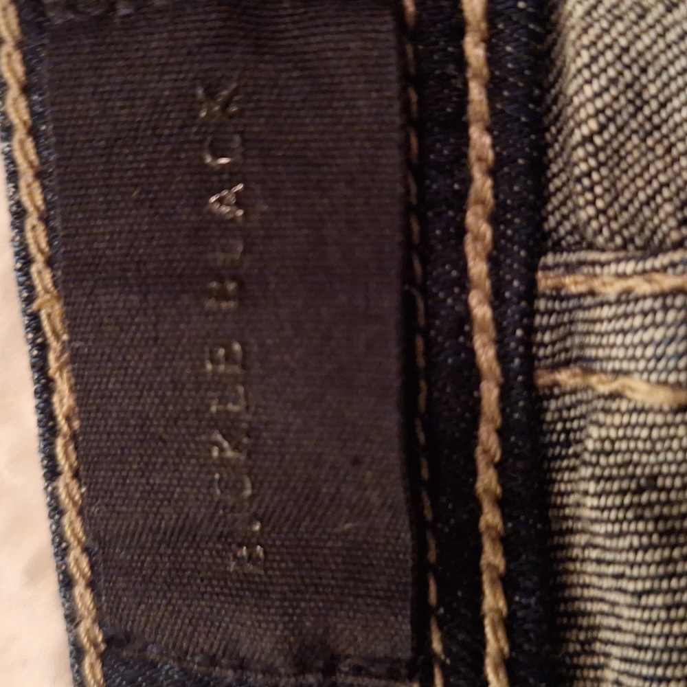 Buckle Black Distressed Ankle Skinny Blue Jeans Size 27 - Picture 4 of 6